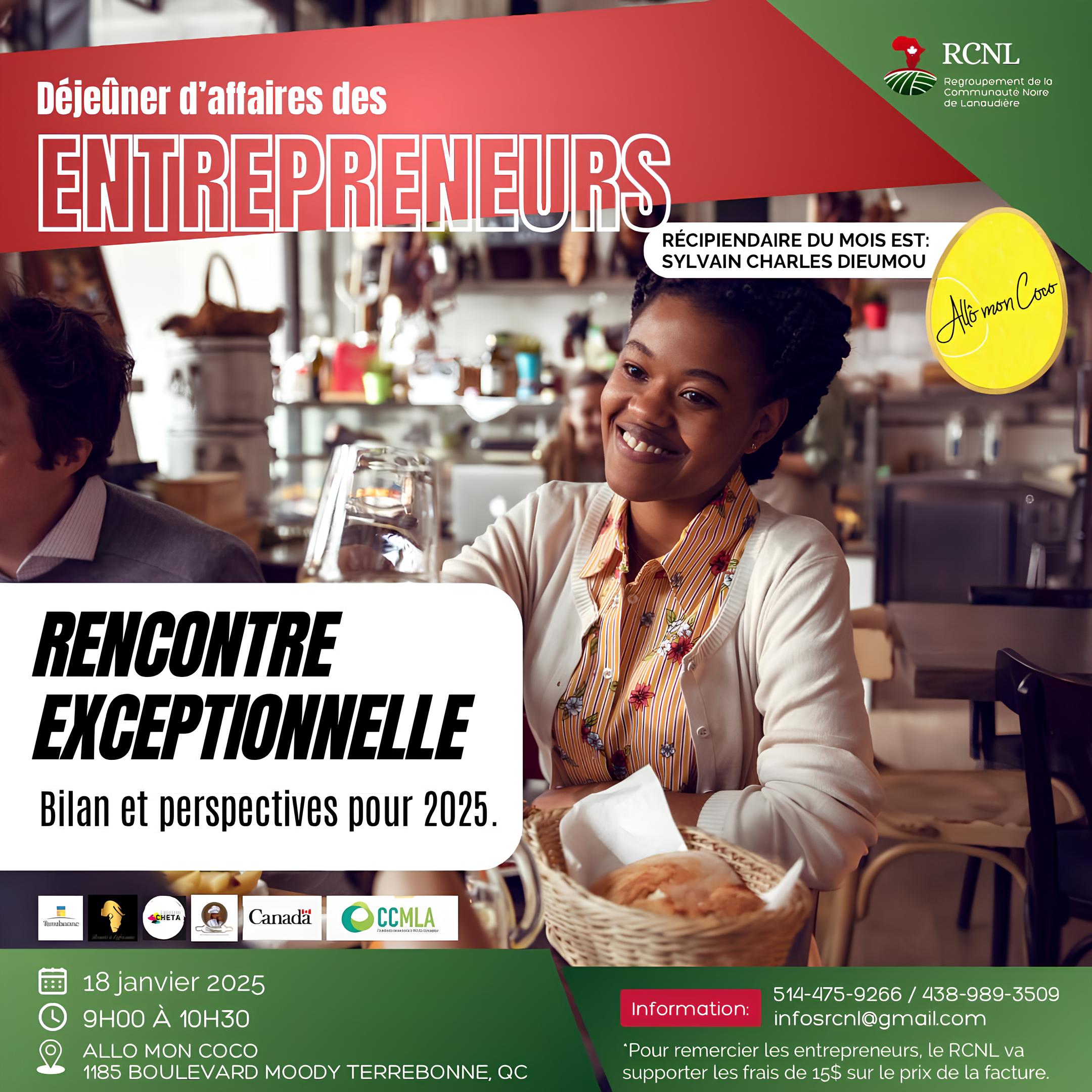 DÉJEUNER D&rsquo;AFFAIRES DES ENTREPRENEURS